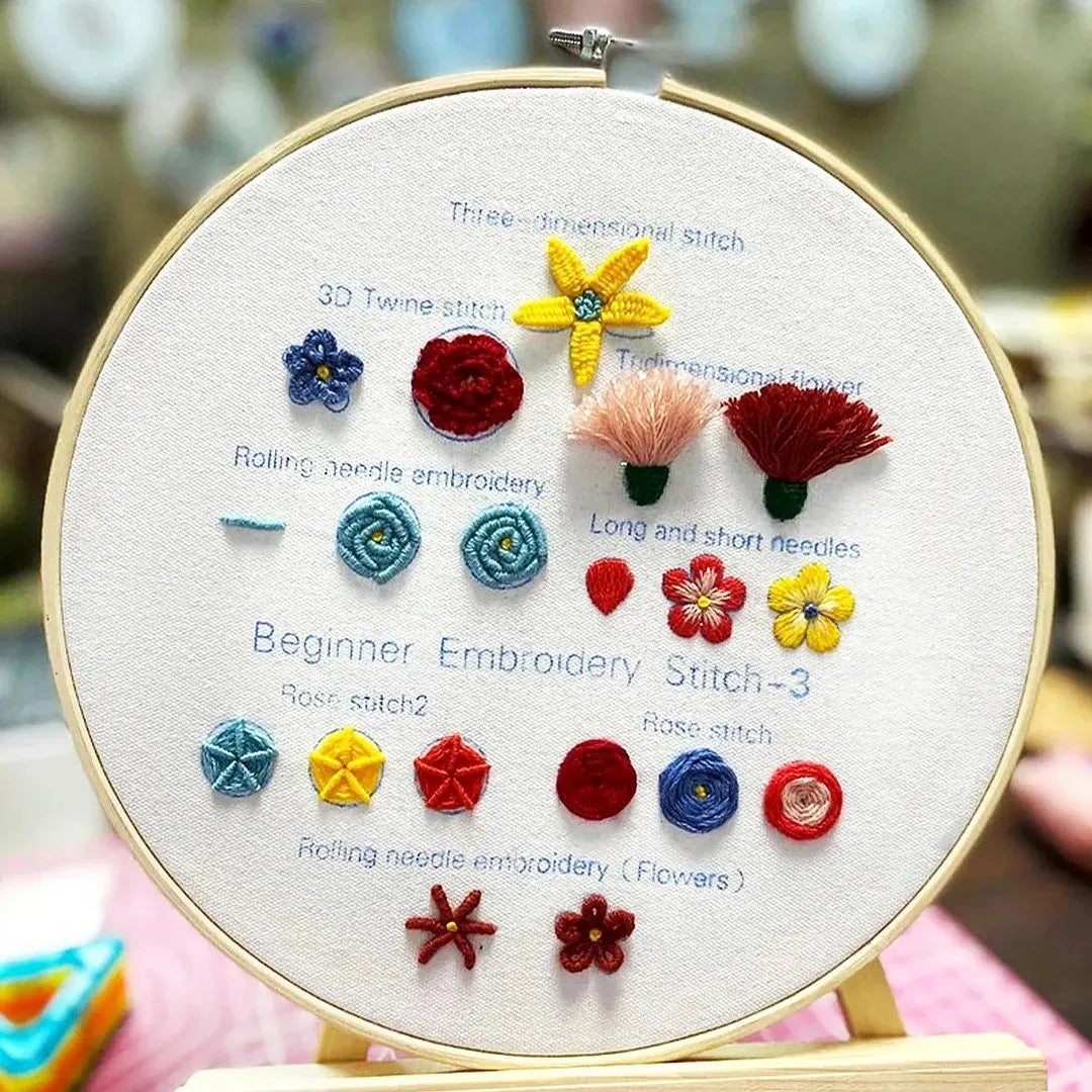 💕Beginner Friendly- Embroidery Stitches Practice Kit