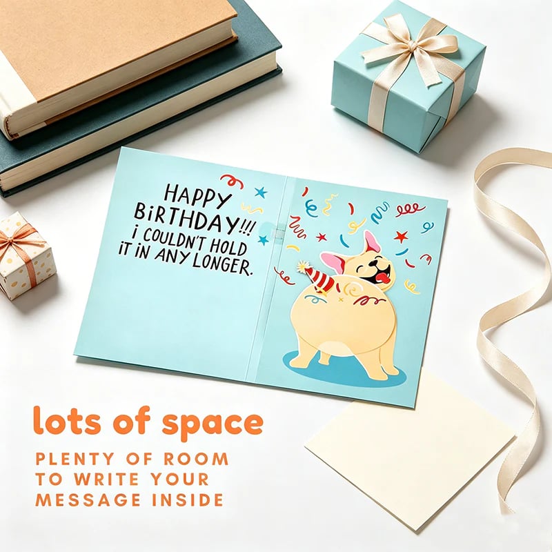 🎉Farting Dog Birthday Card