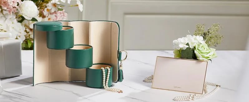 🔥 HOT SALE 🔥💎 Layered Travel Jewelry Case – Elegant Storage, Always Ready to Shine✈️