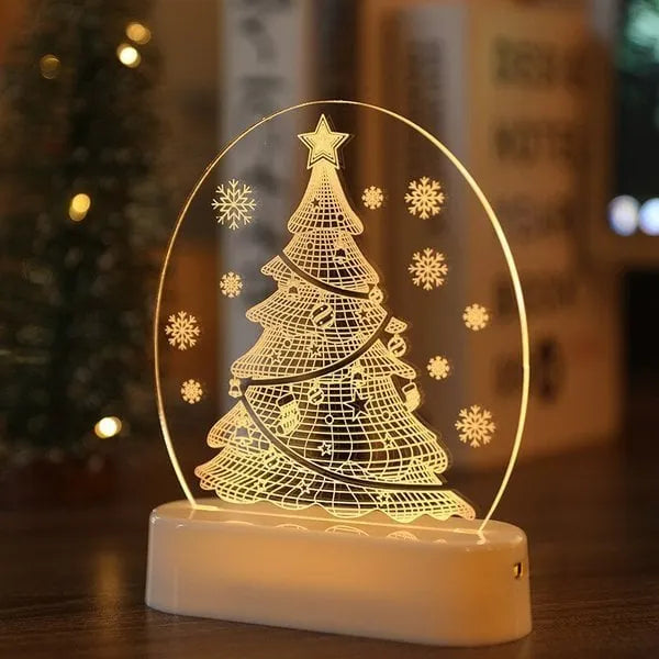 The New Santa Claus snowman Christmas Tree Lights bedroom decor night lights