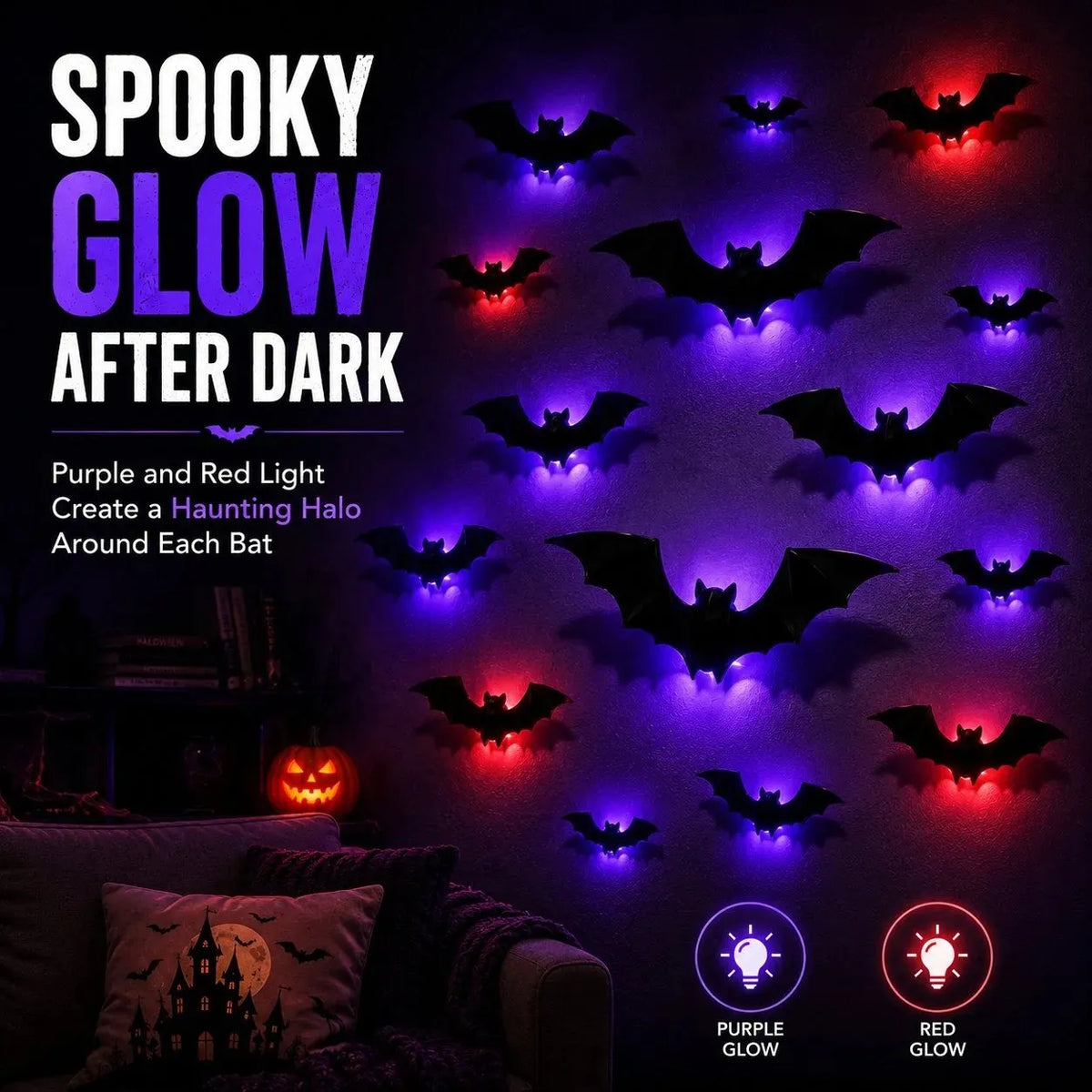 🎉 🦇 Halloween Sale: 3D LED Flying Bat Wall Decor – Create a Spooky Atmosphere in Minutes