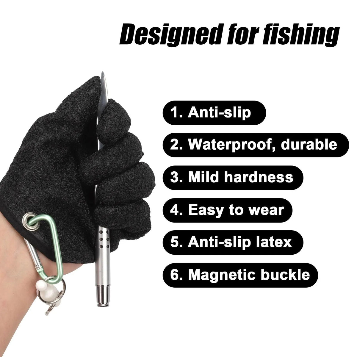 🔥Last 4 hours Sale: Save 50% -Slip Waterproof Fishing Gloves