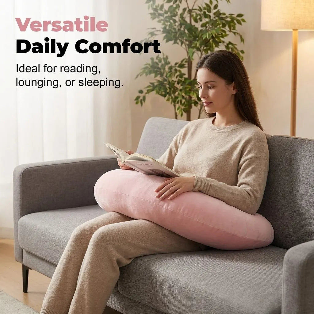 🔥HOT SALE🔥💤Ergonomic Long Hippocampus Pillow – Multi-Functional Waist & Side Sleeper Cushion🛌