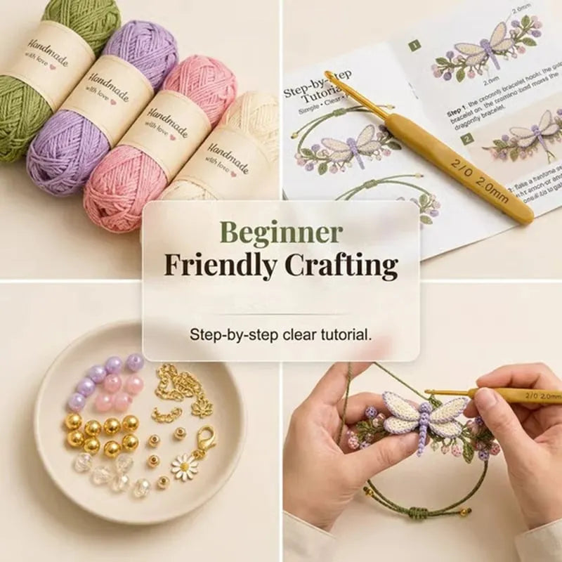 🔥HOT SALE🔥Nature-Inspired DIY Crochet Bracelet Kit