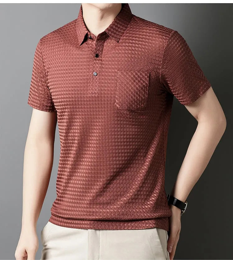 Structured Short-Sleeve Shirt for Men