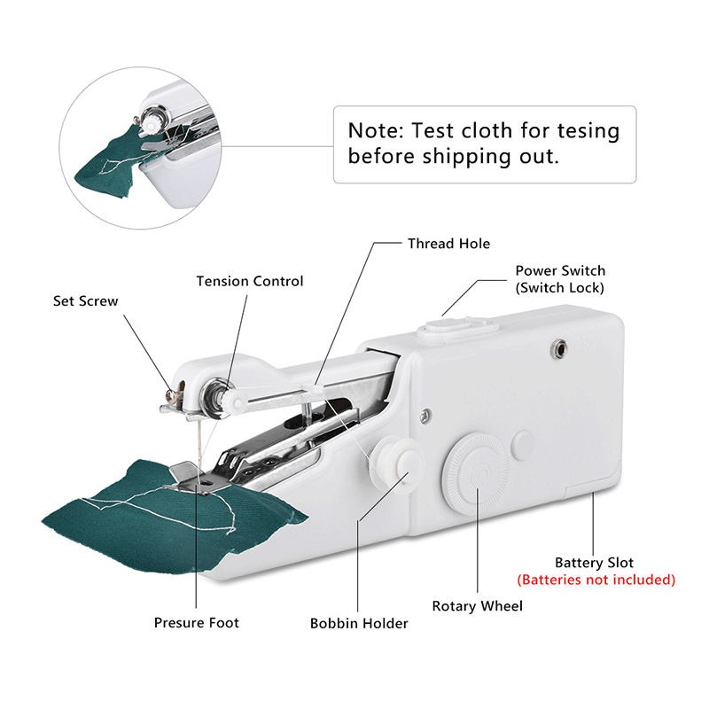Portable Handheld Electric Sewing Machine