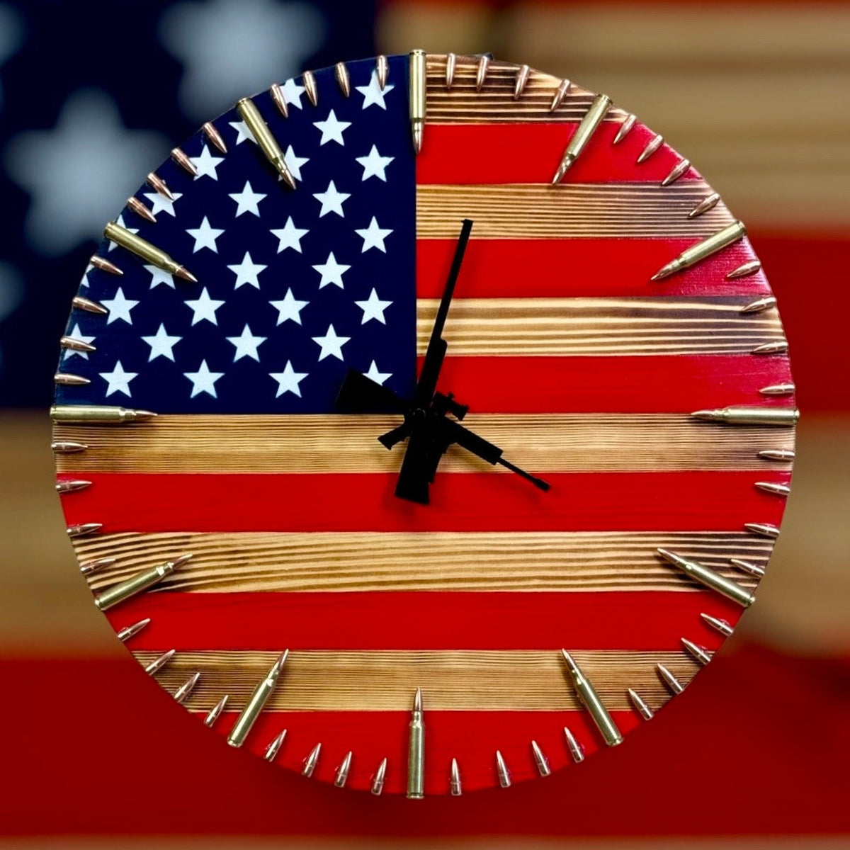 Handmade Patriotic American Flag Clock🎁BUY 2 FREE SHIPPING