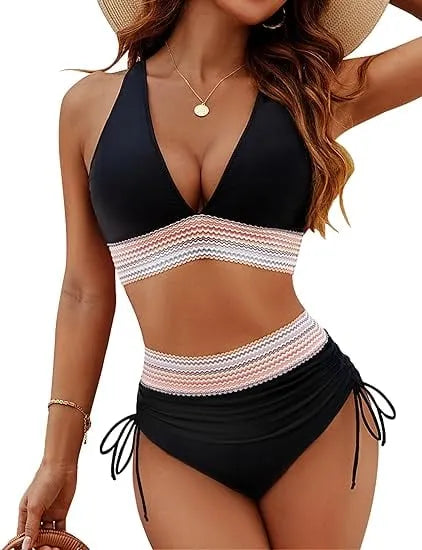 🔥 Summer-Ready: Flattering High-Waisted Tummy Control Bikini Sets 👙