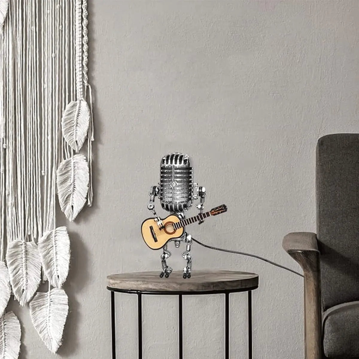 BUY 2 FREE SHIPPING-🎁Vintage Metal Microphone Robot Desk Lamp🎸