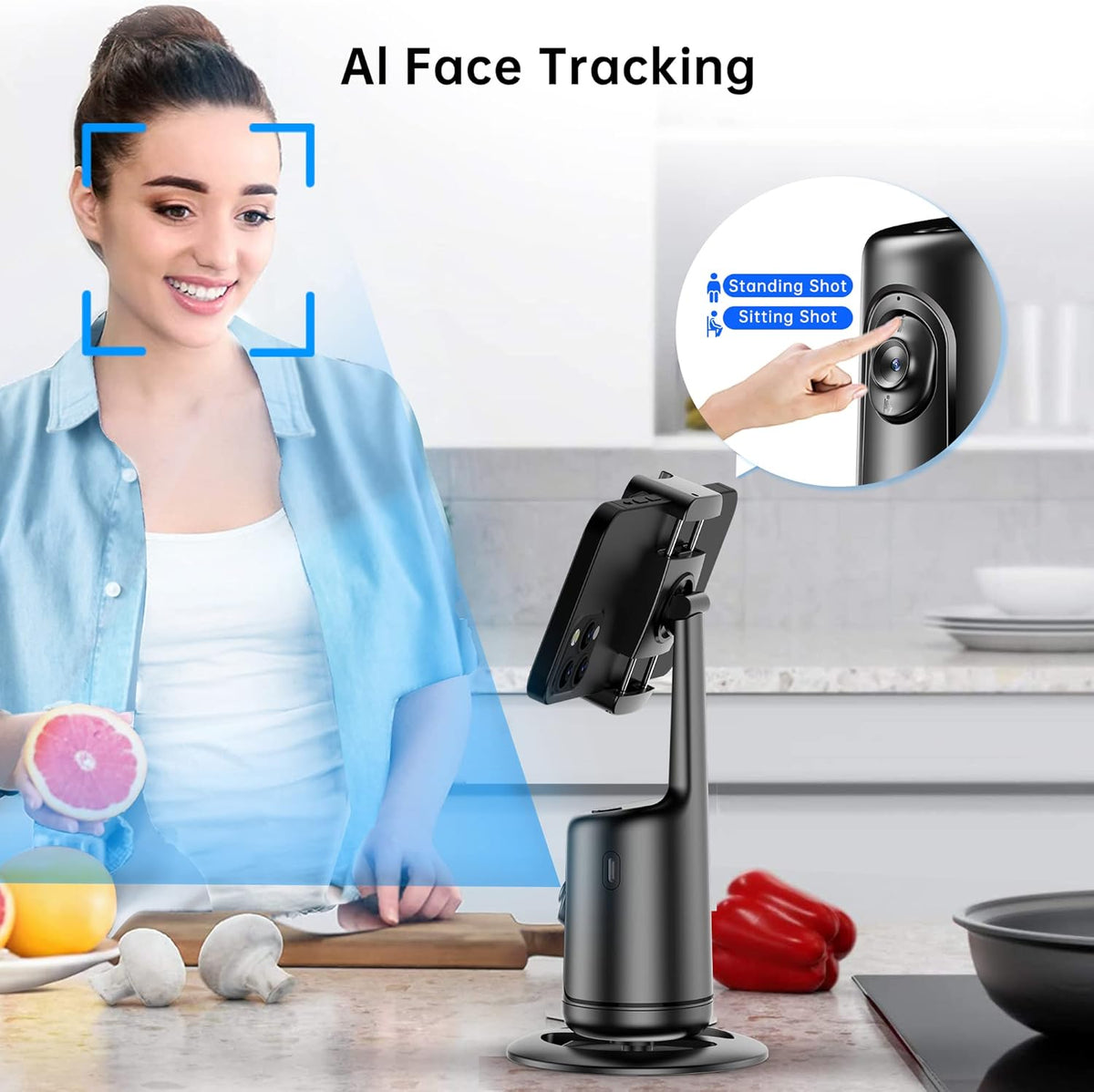 🔥HOT SALE🔥Hot Sale🔥Smart AI Facial Recognition Phone Tripod