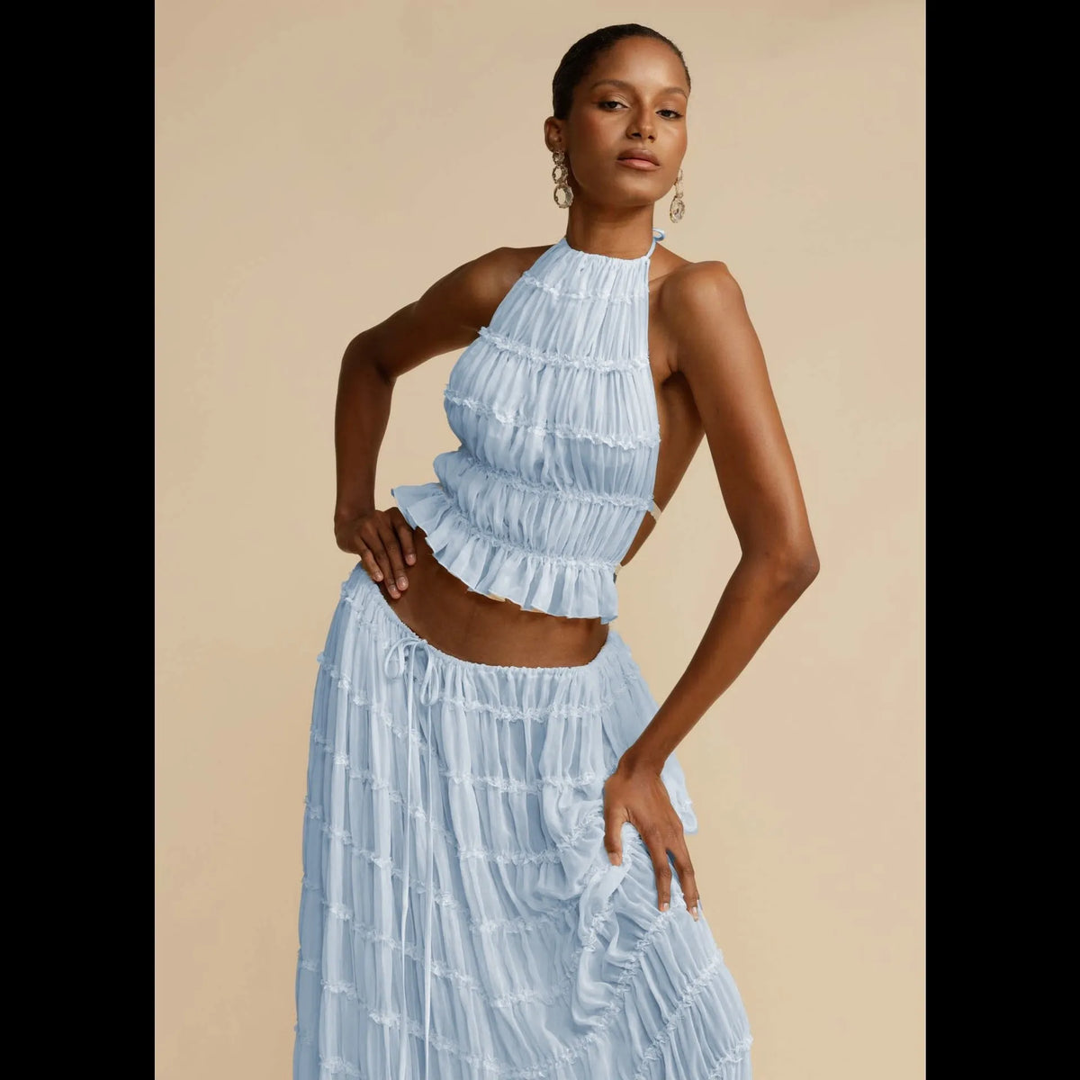 Celeste Crinkle Chiffon Set