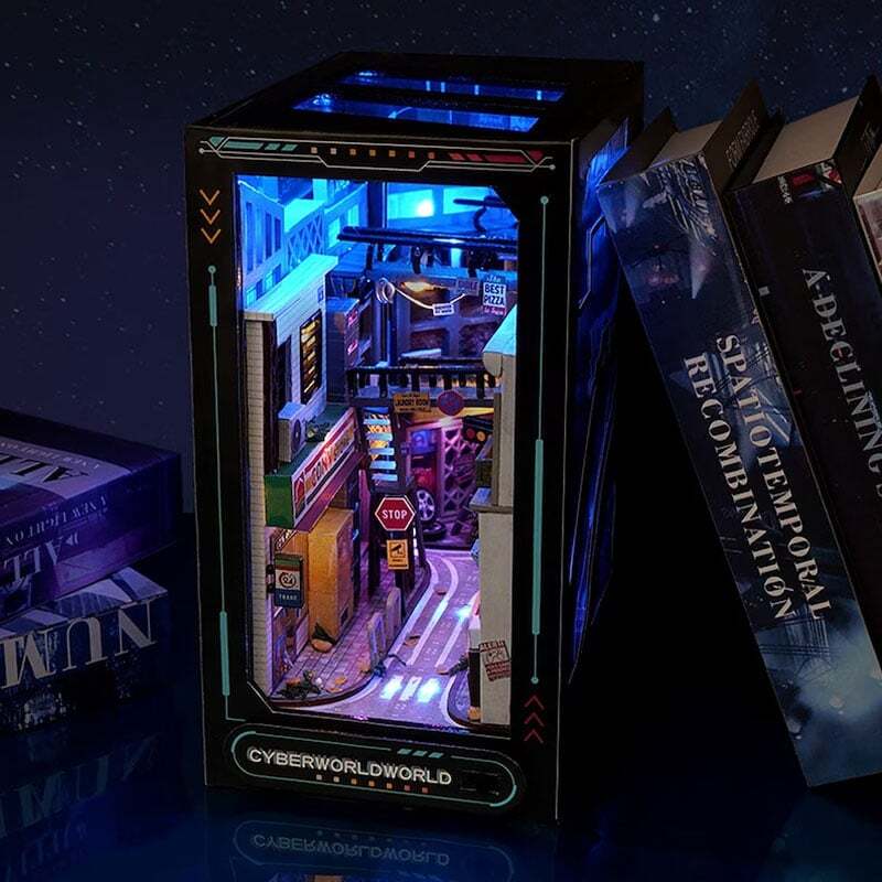 Cyberpunk Futuristic Alleyway Booknook