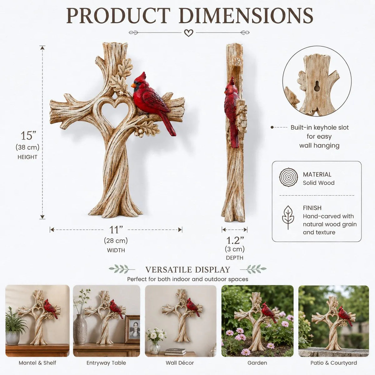 🔥HOT SALE🔥Faith, Love & Remembrance Solid Wood Cross Collection
