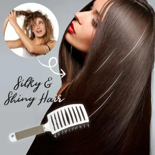 DETANGLER BRISTLE NYLON HAIRBRUSH 🔥BUY 3 GET 1 FREE LAST DAY🔥
