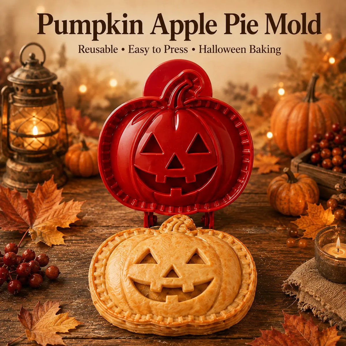 🔥Last Day 50% OFF - 🎃🥧 8-Piece Halloween Mini Hand Pie Mold Set