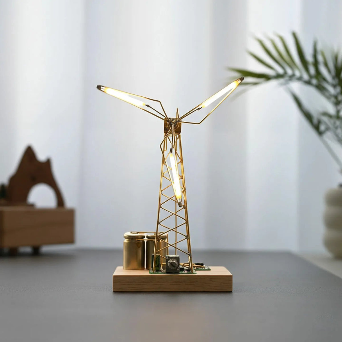 🔥HOT SALE🔥🏆Hot Sale 💡DIY Industrial Retro Windmill Lamp | Hand-Craft Your Own Warm Ambience