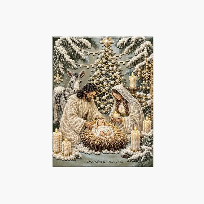 🎉🌟 Nativity Scene Diamond Painting Kit