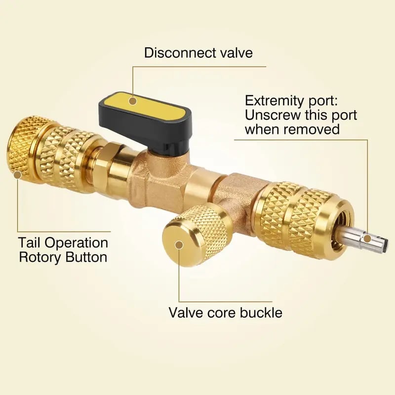 🎉 ✨Professional AC Valve Core Remover & Installer Kit
