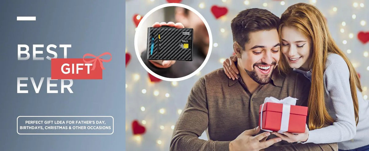 🔥 HOT SALE 🔥LAST DAY SALE 49% OFF-🔥Minimalist Pop-Up Wallet for Men – RFID Blocking Aluminum Card Holder with Cash Slot, ID Window & Leather Front Pocket