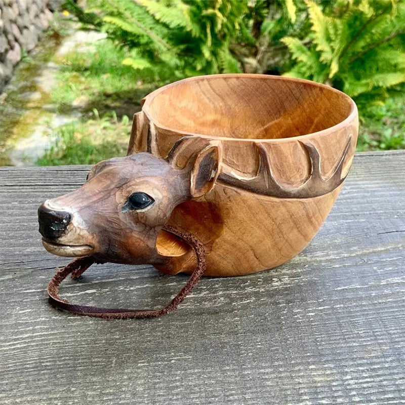 Kuksa Hand Carved Wooden Mug