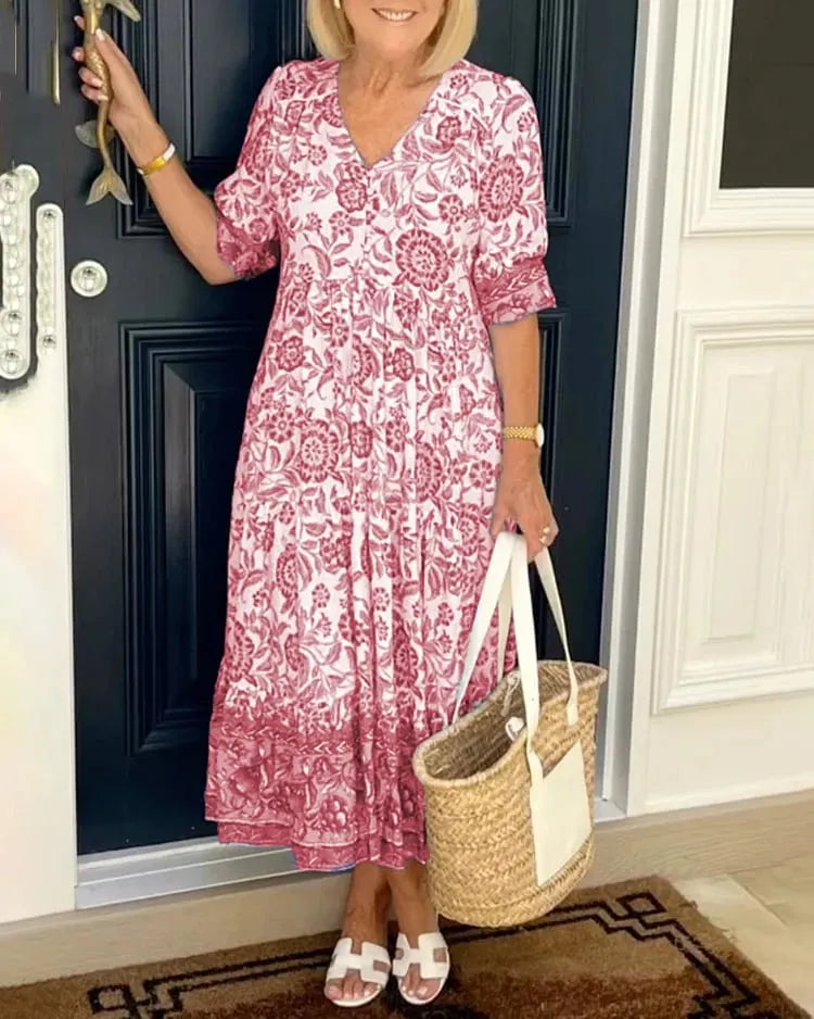 💃BUY 2 FREE SHIPPING-V-neck Bohemian Dress