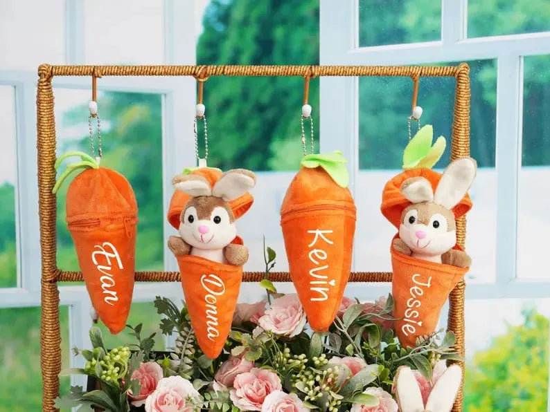 ⚡️FLASH SALE 49% OFF - 🥕Custom Easter Plush Rabbit Keychain