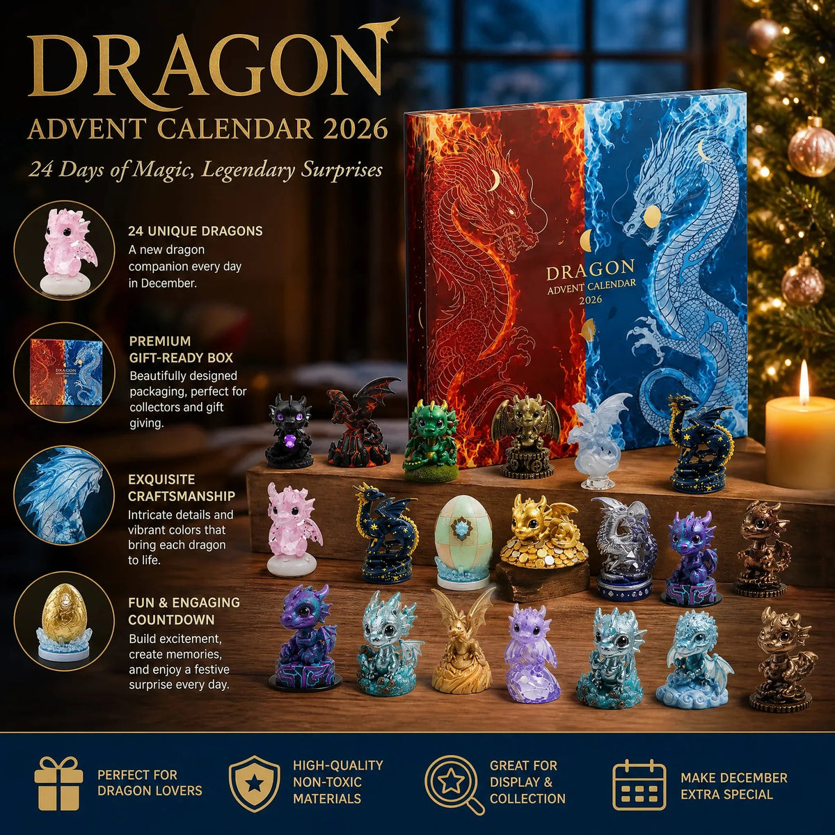 🎉 🌲Christmas Gift--🐉 Dragon Advent Calendar