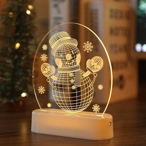 The New Santa Claus snowman Christmas Tree Lights bedroom decor night lights