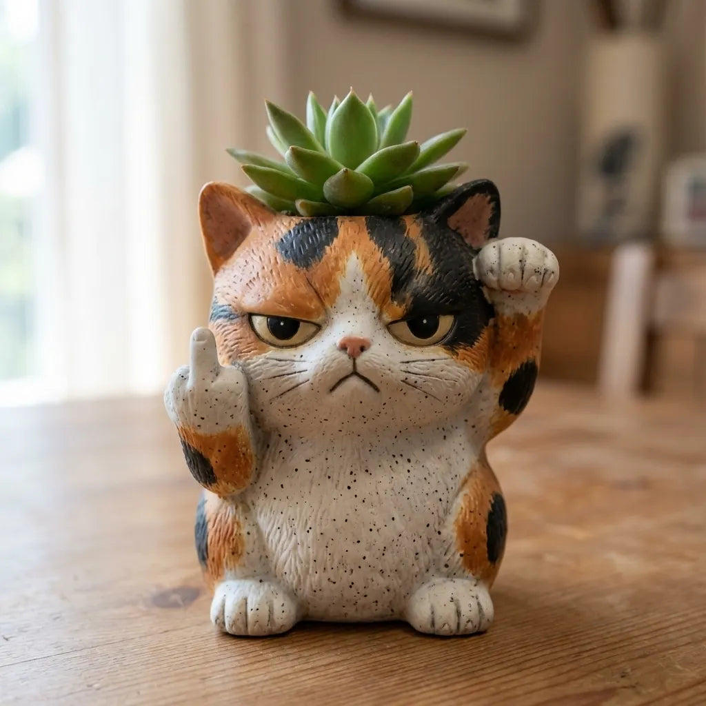 🔥Mother's Day Sale 49% Off😂Funny Animal Succulent Planter – Cute Attitude Plant Pot