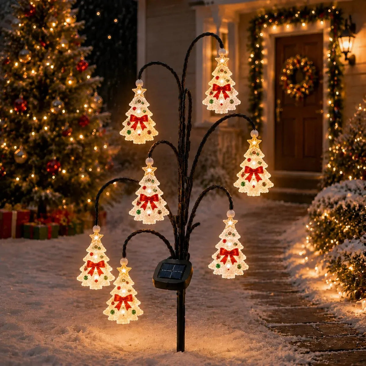 🎉⏳ Last Day 49% OFF – 🎄Solar Christmas Character Pathway Stake Light Collection | 5 Festive Designs with Warm White LEDs, Automatic Dusk-to-Dawn Lighting & Easy Ground-Stake Setup ✨