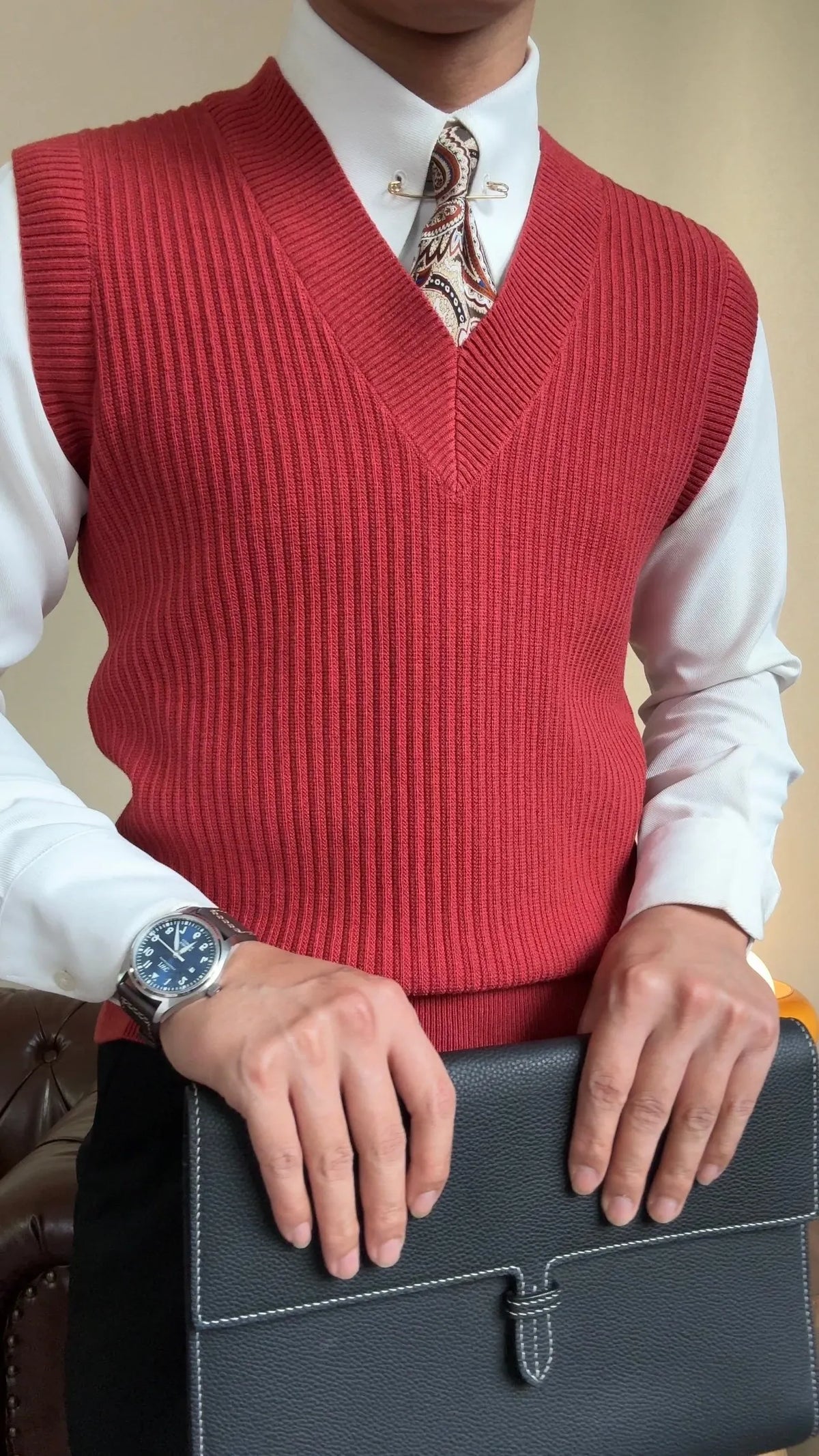 V-neck Versatile Knitted Vest (Buy 2 Free Shipping)
