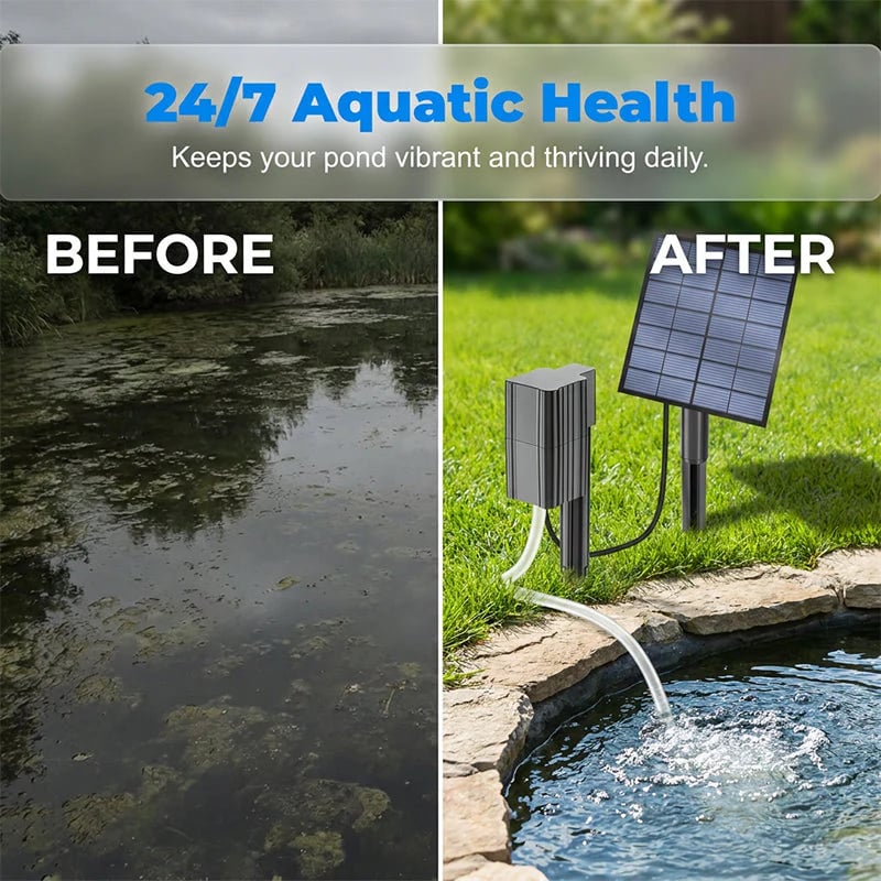 🔥HOT SALE🔥Solar Pond Aerator with Air Pump
