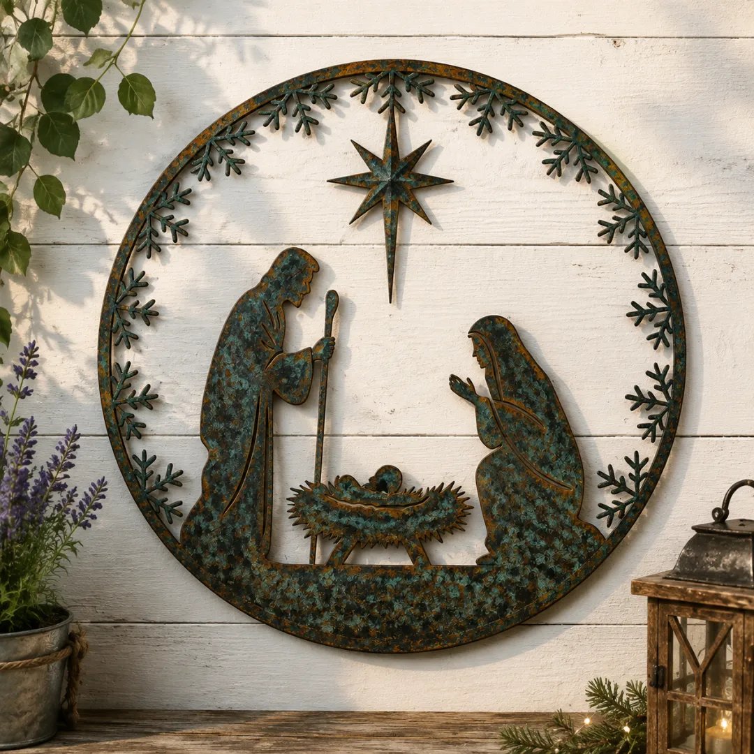 🎉✨Nativity Scene Christmas Wall Decor - A Beautiful Celebration of Faith, Hope & the True Meaning of Christmas