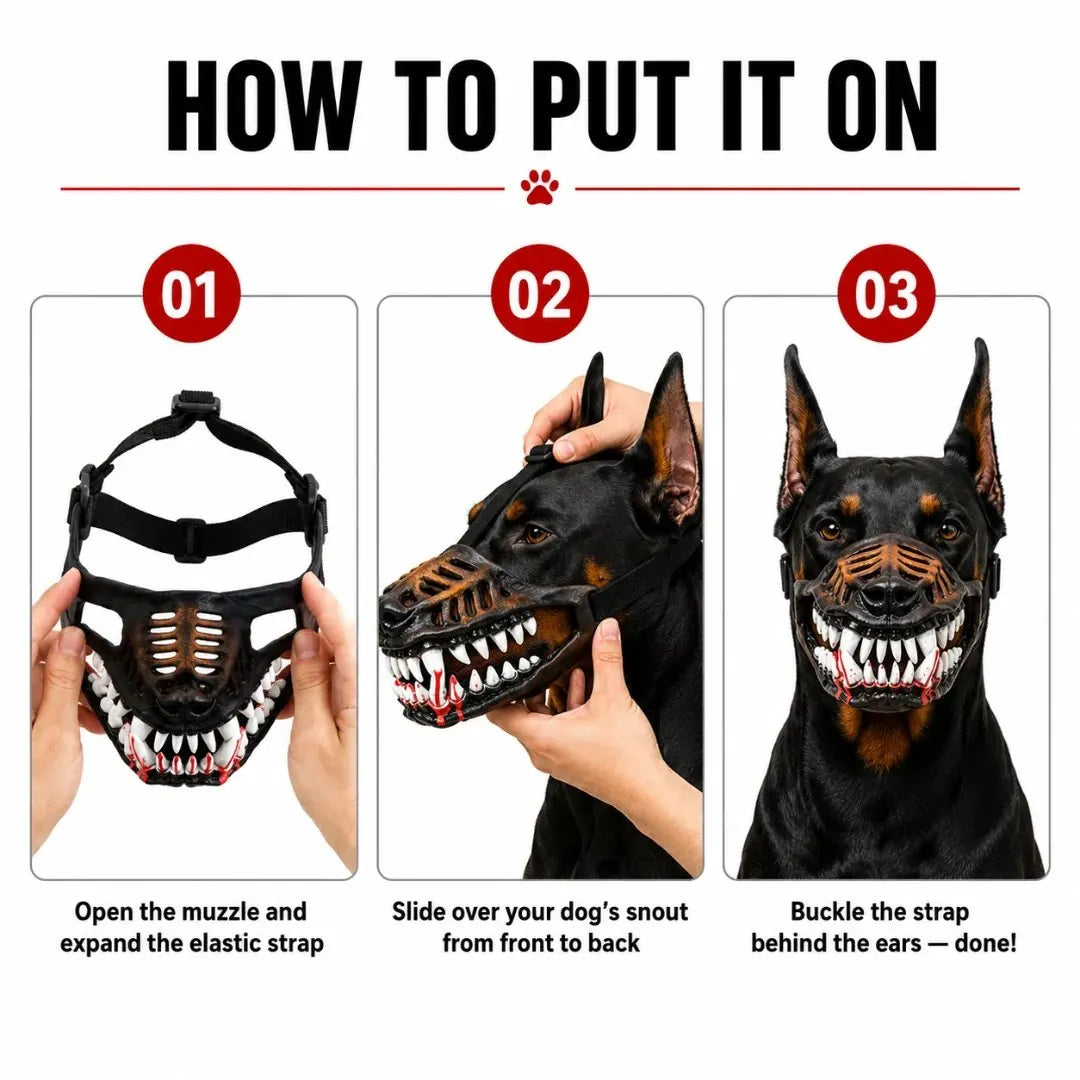 🎉🎃 EARLY HALLOWEEN 49% OFF🔥🐶Hell Hound Monster Muzzle
