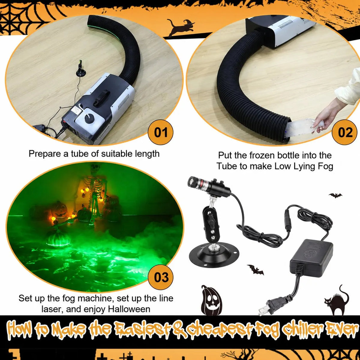 🎉Green Swamp Module / Vertical Laser Projector for Halloween 🎃