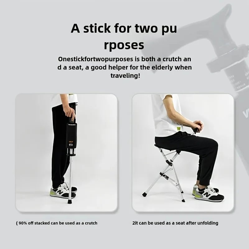 Folding Portable Cane Chair: The Best Gift for Seniors
