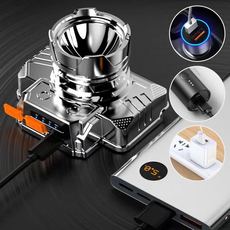 🎉🐟 [Bright Gift: Hot Sale 49% OFF👍 – Limited Time!⏰] Portable Waterproof Smart LED Headlamp – Outdoor Fishing Essential, Motion Sensor, USB Charging. Hands-Free & Reliable! 🔦💧✨