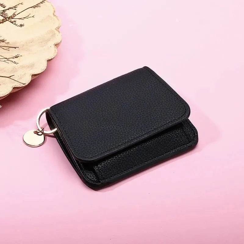 🔥HOT SALE🔥💖Hot 40% OFF🌹RFID Short Wallets for Women – Fashionable Card Holder with Key Ring & Coin Purse