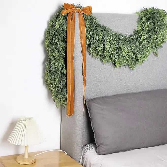 Christmas Artificial Cypress Leaf Vine Wreath🎄(1.8m)