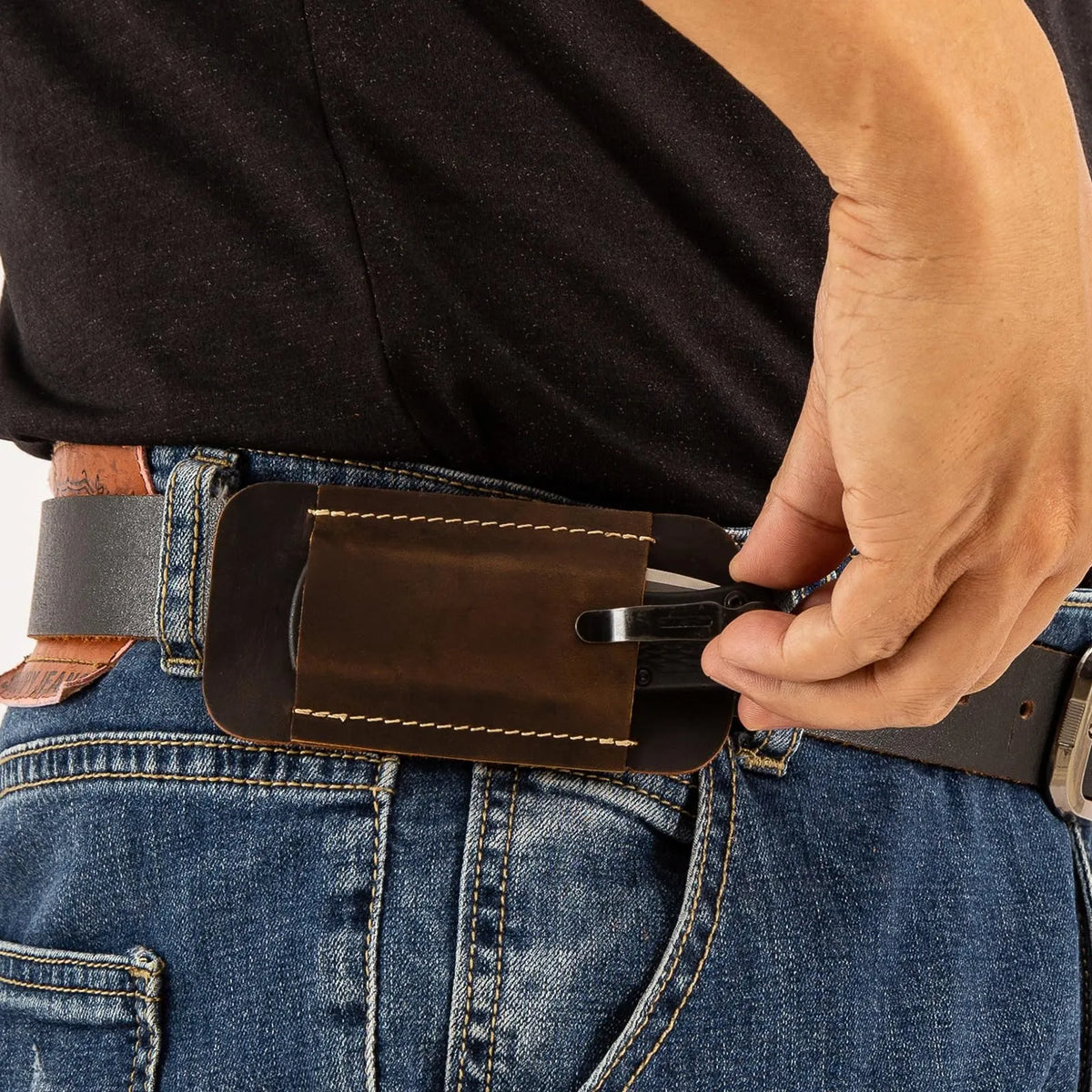 Leather Knife Sheath for Belt