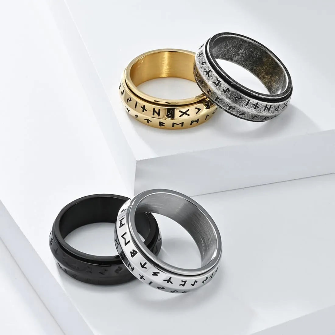 🔥LAST DAY 49% OFF - 💍Viking Rune Rotatable Ring
