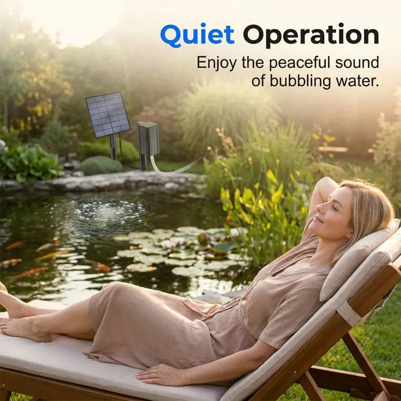 🔥HOT SALE🔥Solar Pond Aerator with Air Pump