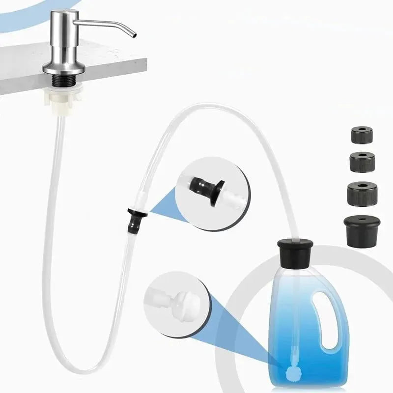 🔥HOT SALE🔥✨ Sink Soap Dispenser Extension Tube Kit – Connects to Bulk Containers, Smooth Pump, Universal Fit 🚰