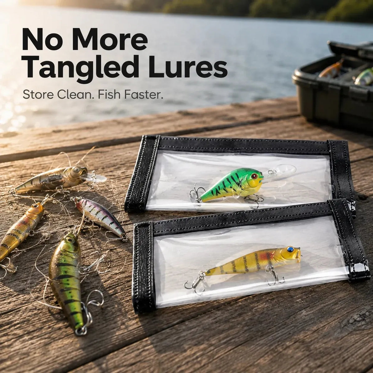 🔥HOT SALE🔥🎣 Fishing Lure Protective Case | Soft Bait Storage Box For Anglers