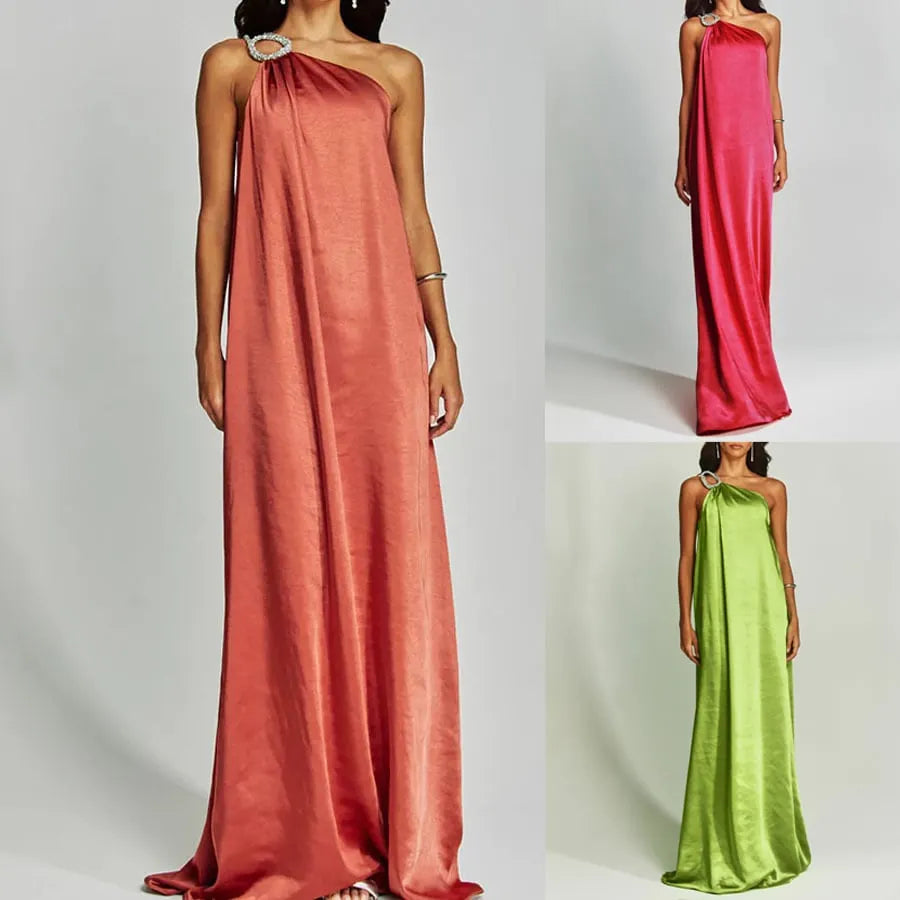 Elegant Satin Evening Gown