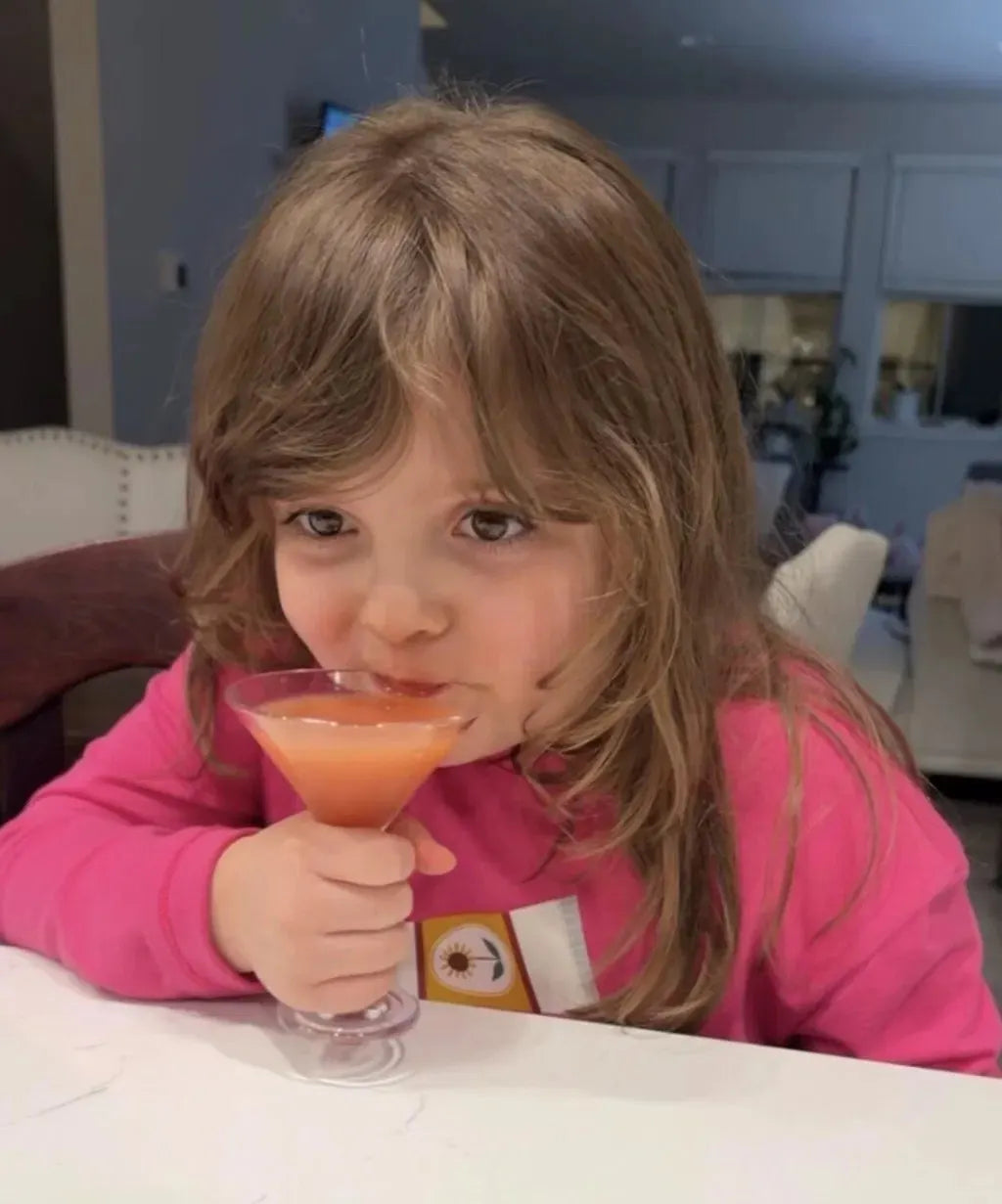🏖️🥤 Tini Cheers 3-Pack Stemmed Kids Cups, Shatterproof BPA-Free Transparent Tritan Drinking Cups, Top-Rack Dishwasher Safe for Toddlers Ages 2+ 🍸️🍷