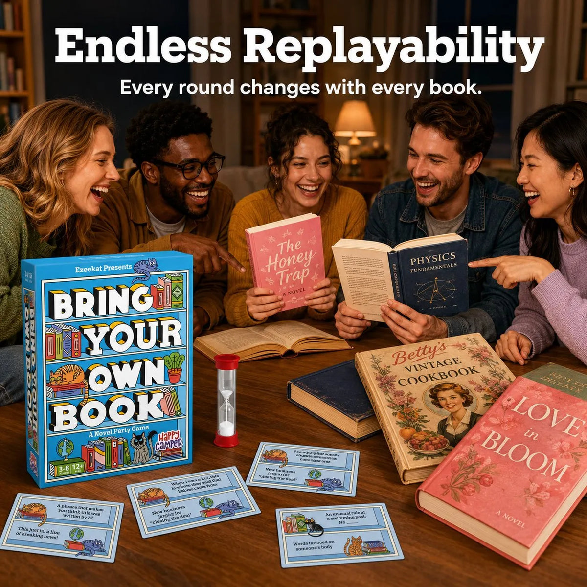 Bring Your Own Book: A Novel Party Game 📚🐱
