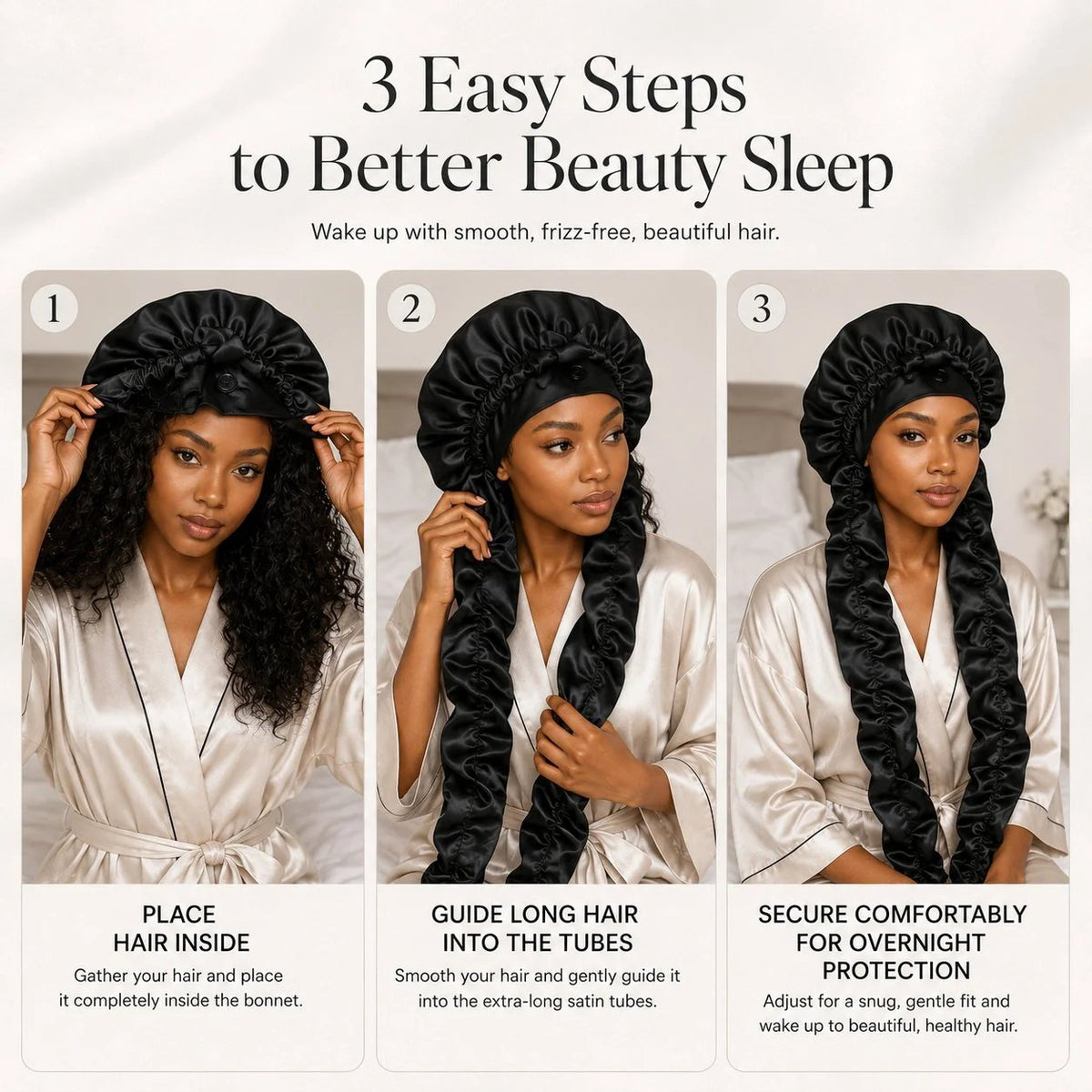 🔥HOT SALE🔥BUY 1 GET 1 FREE🔥 Silk Bonnet for Long Curly Hair