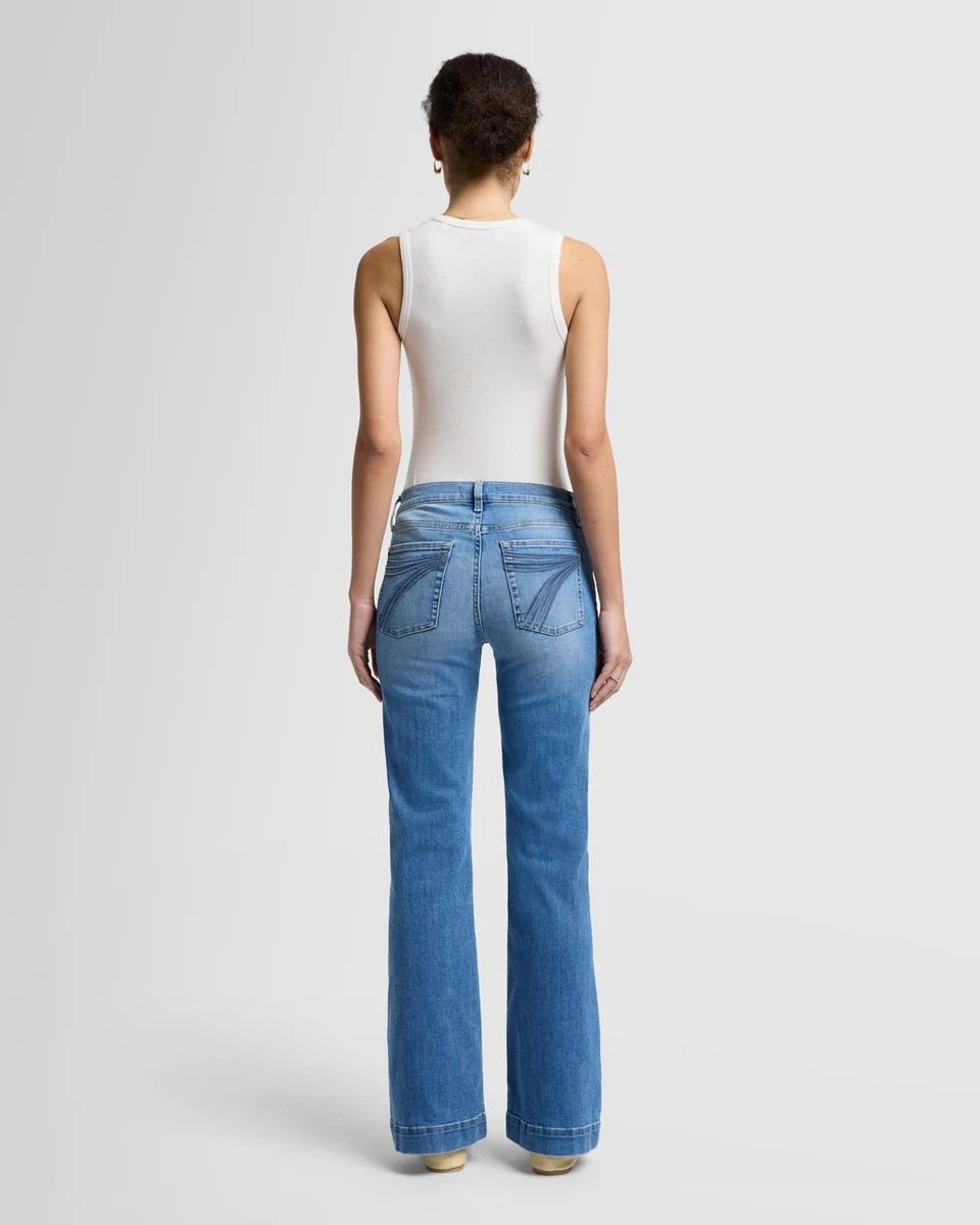Stretchy Mid Rise Flare Jeans (Buy 2 Free Shipping)