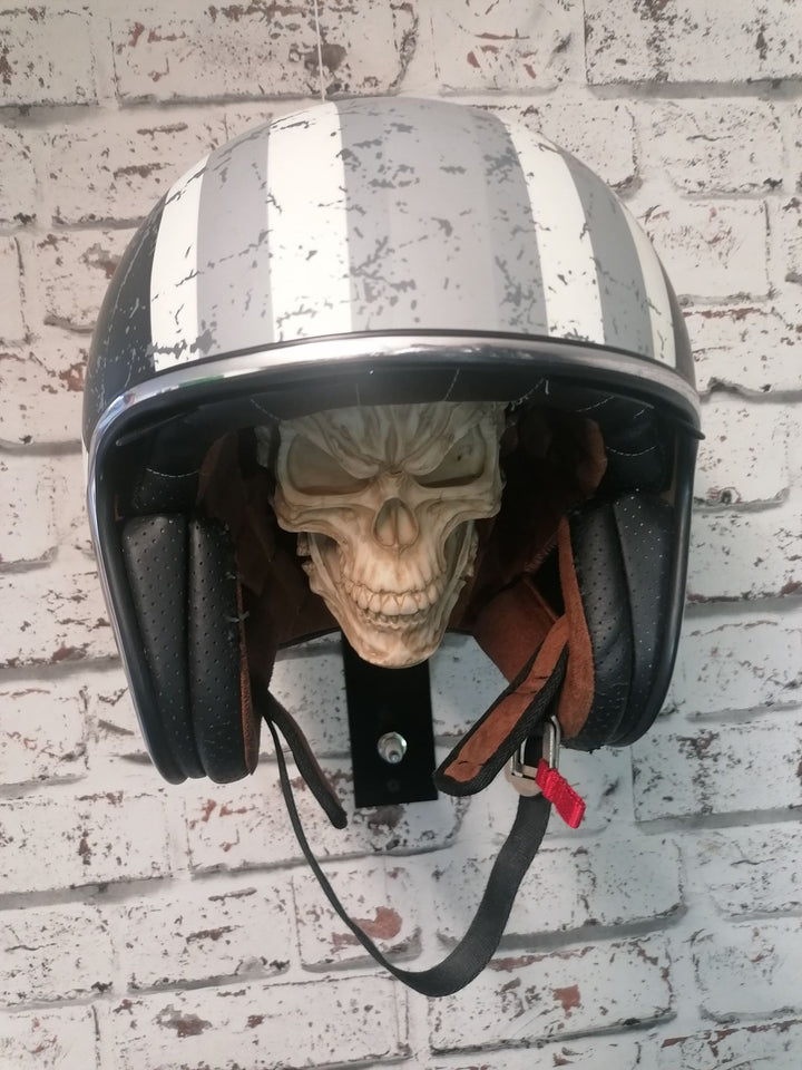 Motorcycle Helmet and Jacket Skull Holder